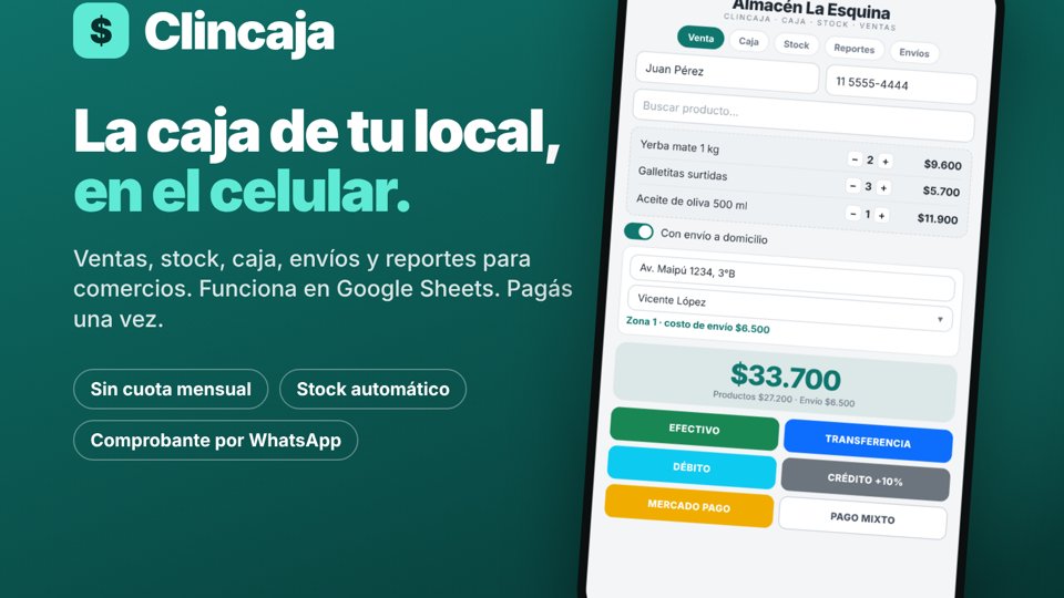 Clincaja: punto de venta en el celular